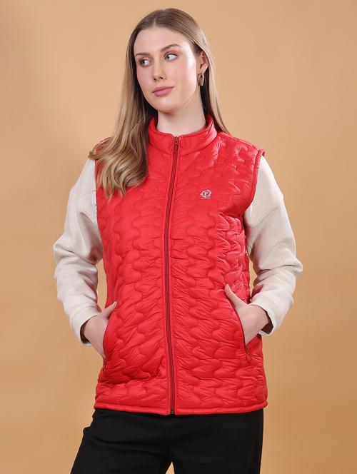 women sleeveless solid quilted jacket - 21710985 -  Standard Image - 0