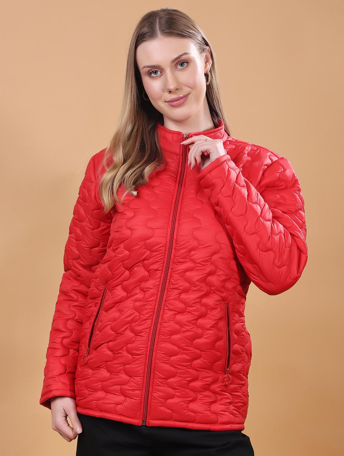 women long sleeves solid quilted jacket - 21710991 - Zoom Image - 0