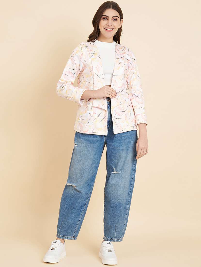 women printed long sleeves shrug  - 21711042 -  Standard Image - 4