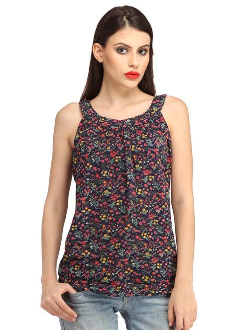 women printed round neck regular top - 21711179 -  Standard Image - 0