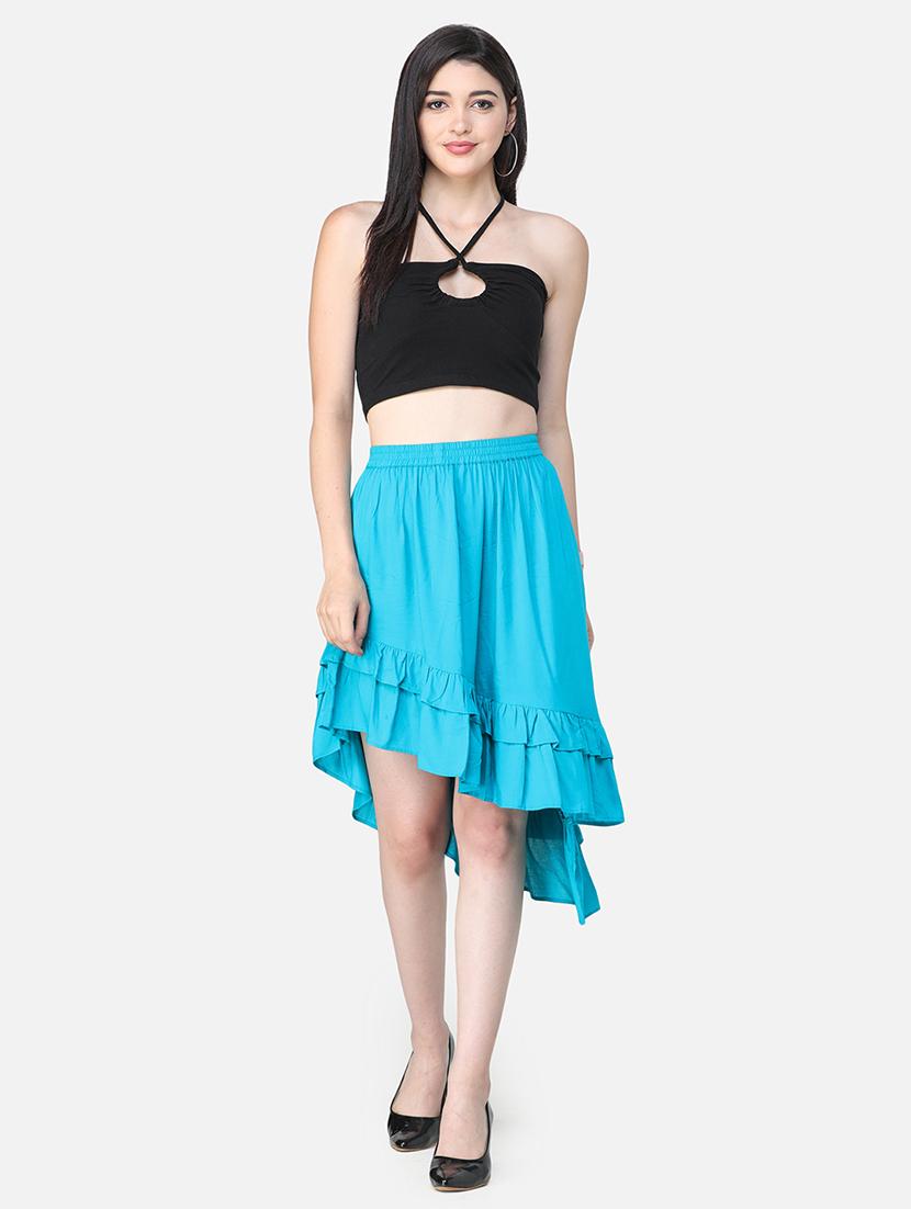 women solid halter neck sleeveless crop top - 21711443 - Standard Image - 4