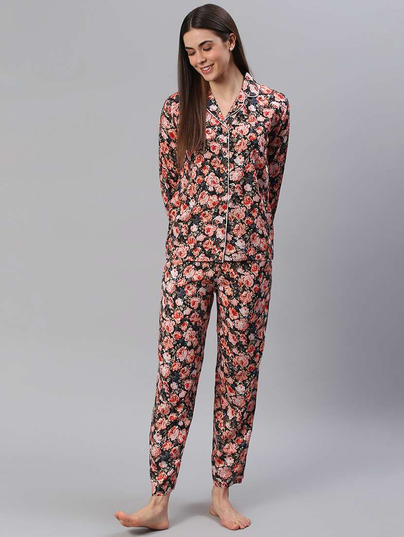 women printed nightwear pyjama set - 21711529 -  Zoom Image - 0