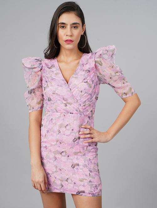 women printed bodycon dress - 21711588 - Standard Image - 0