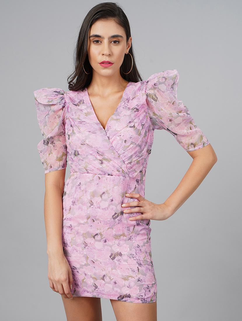 women printed bodycon dress - 21711588 - Zoom Image - 0