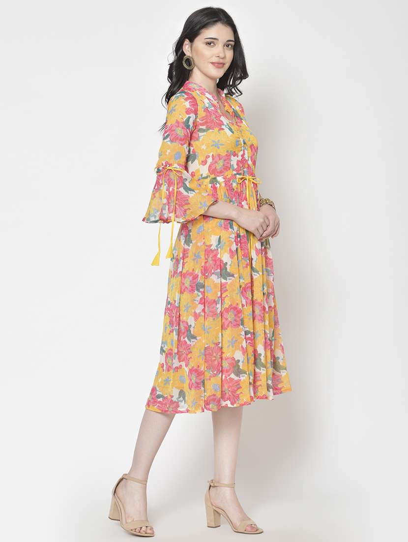 women floral fit & flare dress - 21711609 -  Standard Image - 1
