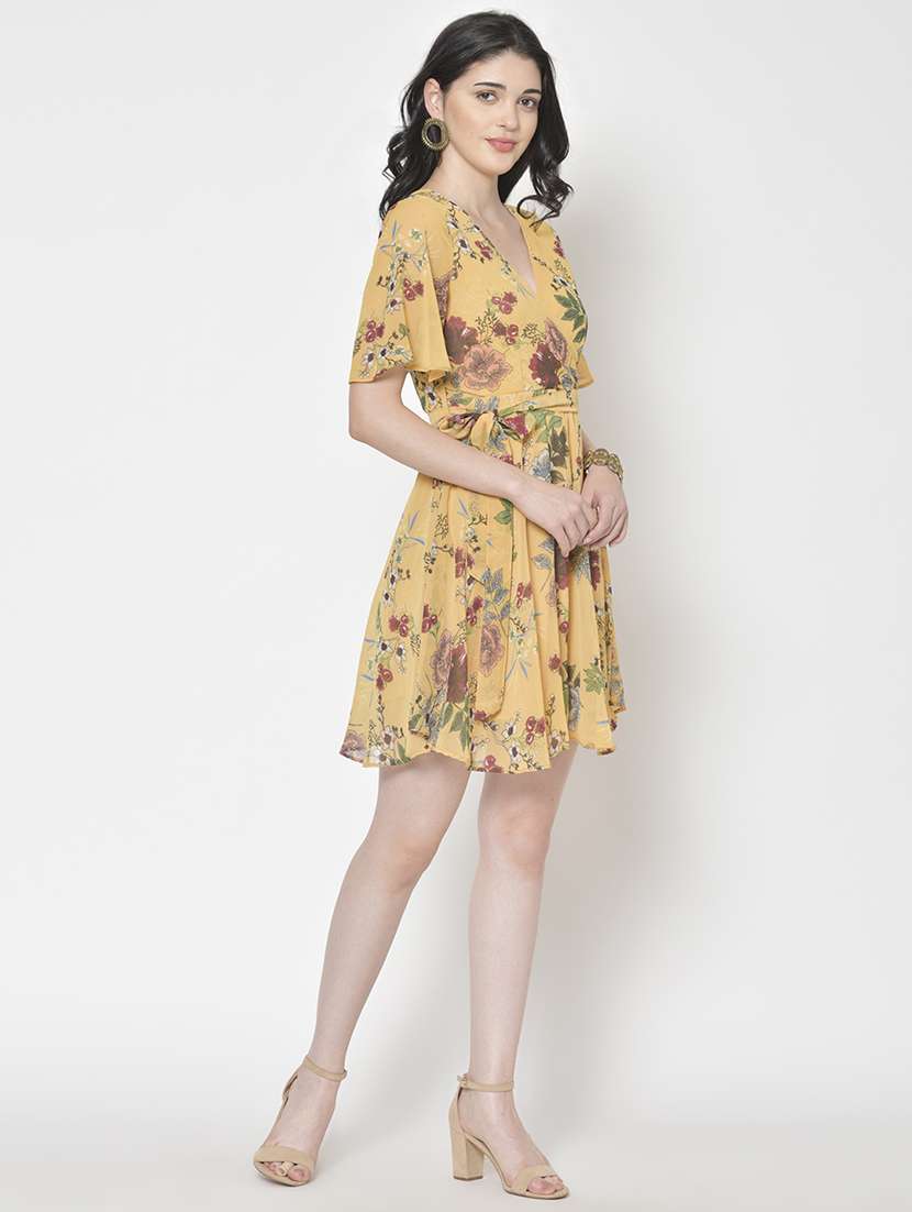 women floral print a-line dress - 21711611 -  Standard Image - 1