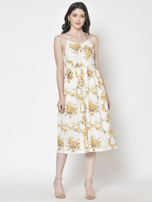 women printed a-line dress - 21711613 - Standard Image - 0