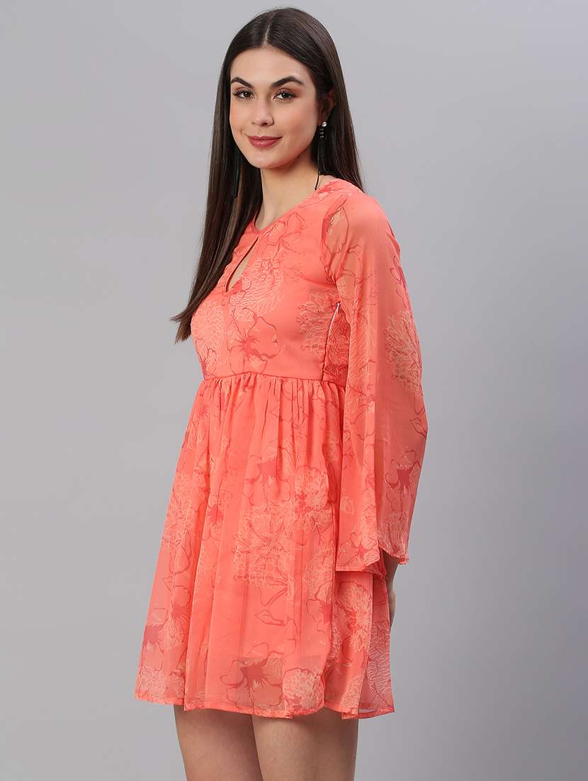 women floral print a-line dress - 21711619 -  Standard Image - 1