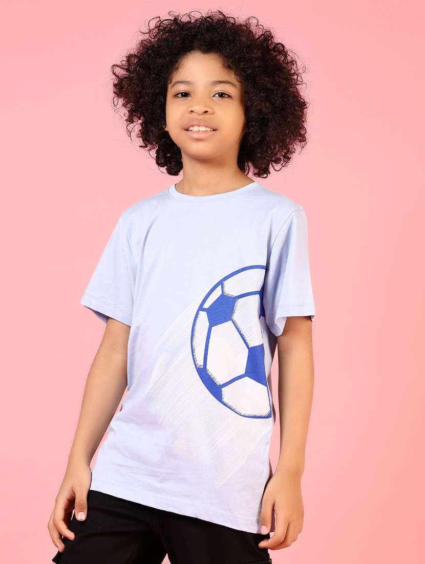 boys placement print round neck t-shirt - 21711665 -  Standard Image - 1