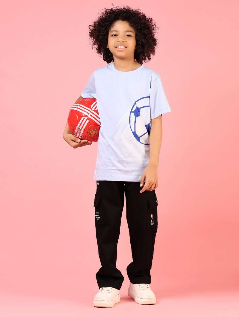 boys placement print round neck t-shirt - 21711665 -  Standard Image - 4
