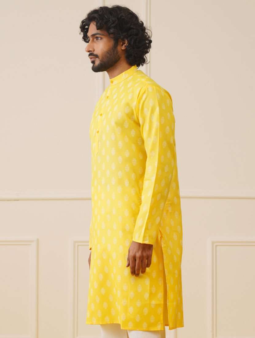 men printed kurta pyjama set - 21711767 -  Standard Image - 1