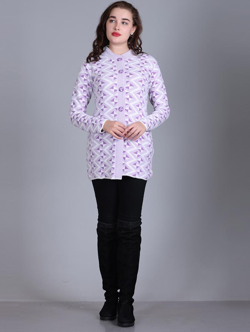 women self design long line coatigan - 21711811 - Standard Image - 4