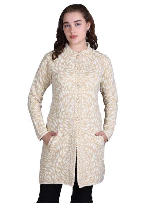 women self design long line coatigan - 21711814 - Standard Image - 0