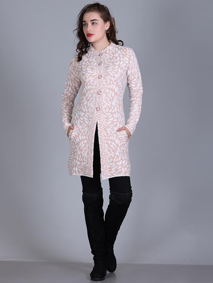 women self design long line coatigan - 21711815 - Standard Image - 4