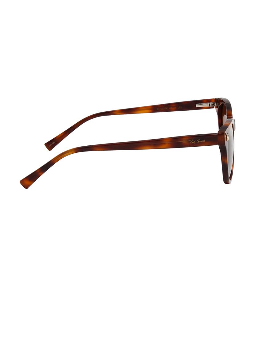 ted-smith unisex brown premium italian acetate sunglasses with polarized lenses for men & women - 21711816 - Standard Image - 4