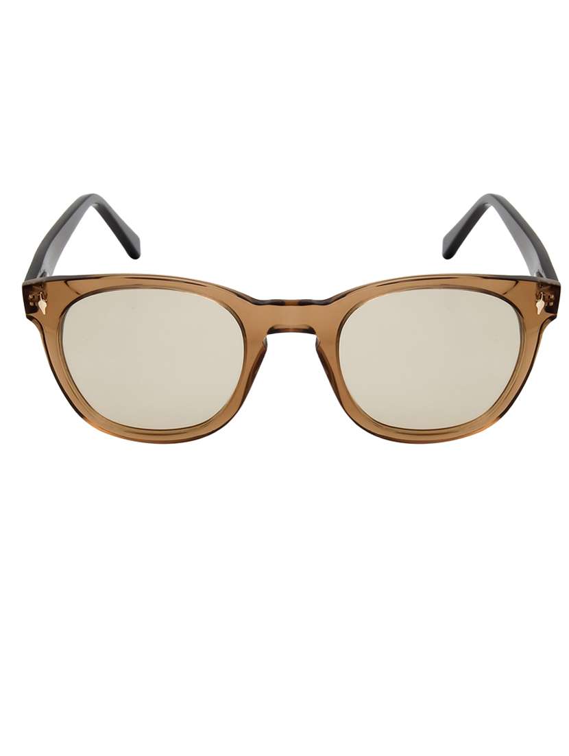 ted-smith unisex light brown premium italian acetate sunglasses with  polarized lenses for men & women - 21711817 -  Standard Image - 1