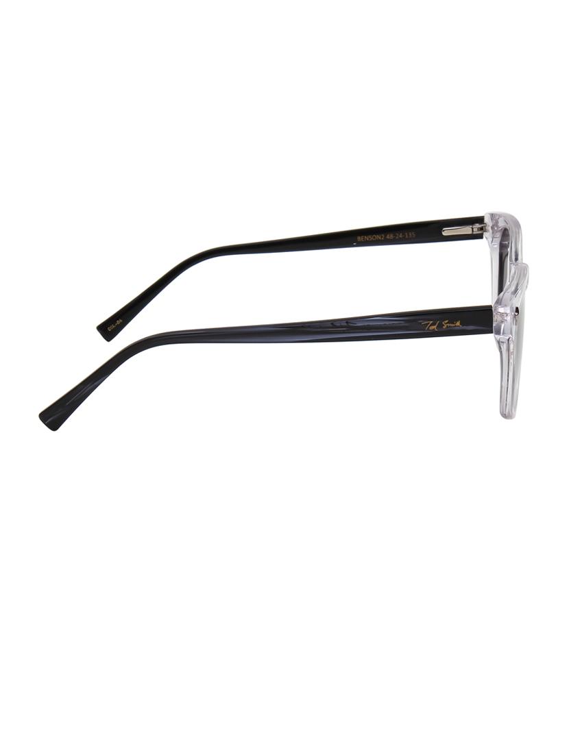 ted-smith unisex black premium italian acetate sunglasses with polarized lenses for men & women - 21711820 - Standard Image - 4