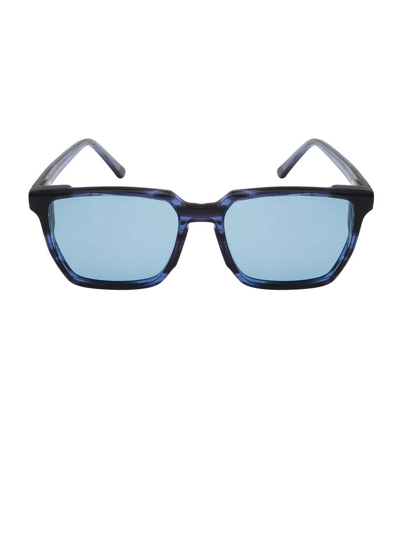 ted-smith unisex candy blue premium italian acetate sunglasses with  polarized lenses for men & women - 21711825 -  Standard Image - 1