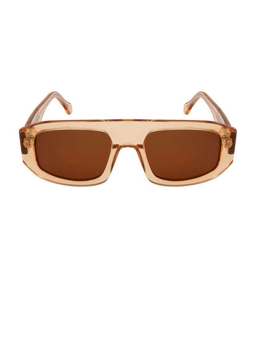 ted-smith unisex brown premium italian acetate sunglasses with  polarized lenses for men & women - 21711829 -  Standard Image - 1