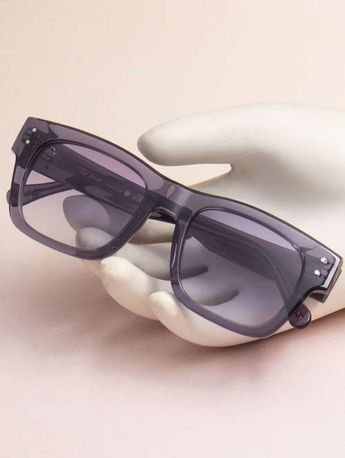 ted-smith unisex grey graded premium italian acetate sunglasses with polarized lenses for men & women - 21711835 - Standard Image - 0