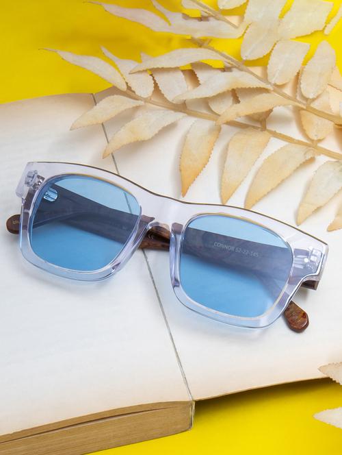 ted-smith unisex blue premium italian acetate sunglasses with polarized lenses for men & women - 21711837 - Standard Image - 0