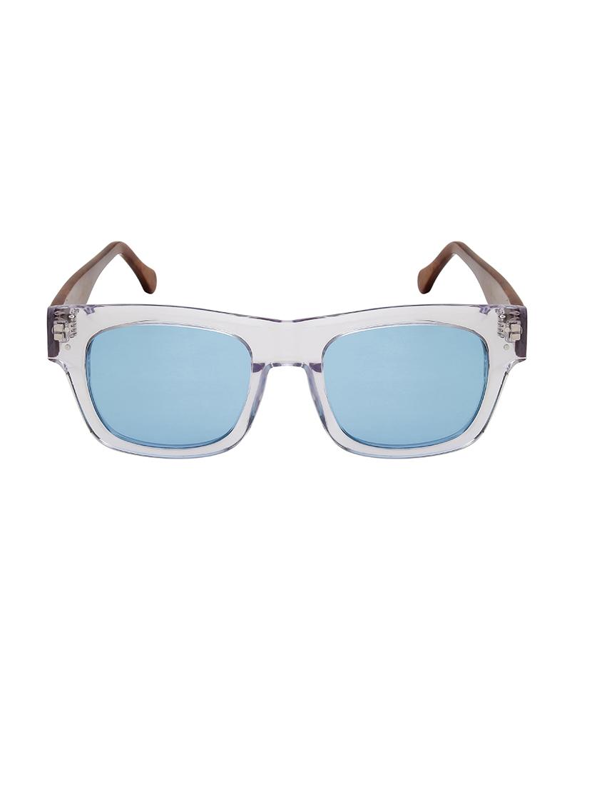ted-smith unisex blue premium italian acetate sunglasses with polarized lenses for men & women - 21711837 - Standard Image - 1