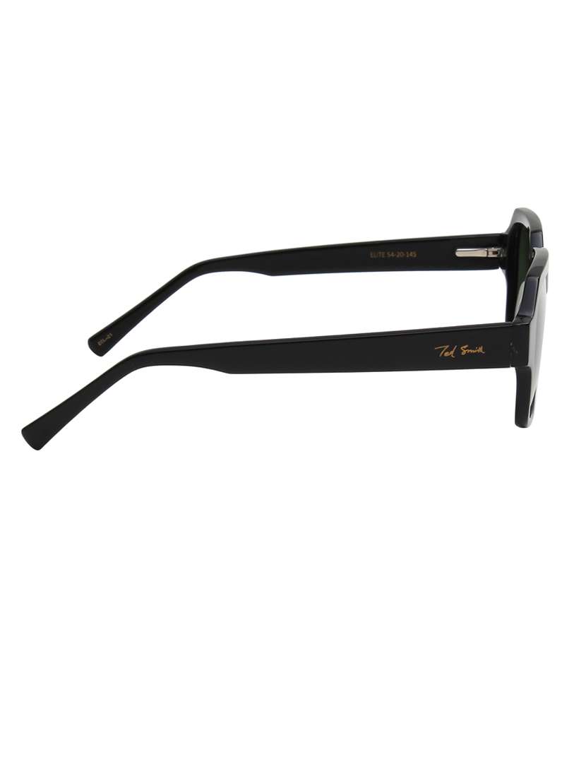 ted-smith unisex green premium italian acetate sunglasses with  polarized lenses for men & women - 21711838 -  Standard Image - 4