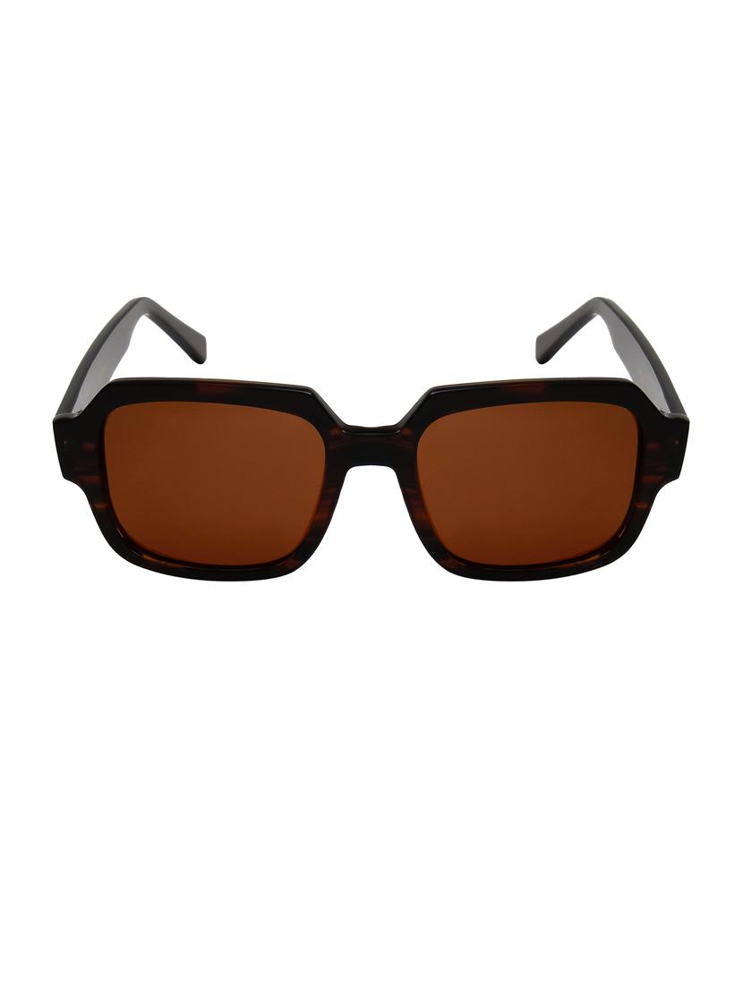 ted-smith unisex brown premium italian acetate sunglasses with polarized lenses for men & women - 21711839 - Standard Image - 1