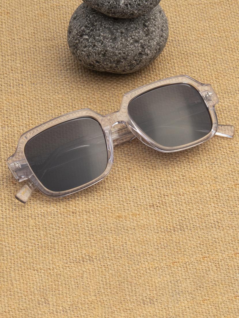 ted-smith unisex black premium italian acetate sunglasses with  polarized lenses for men & women - 21711843 -  Zoom Image - 0