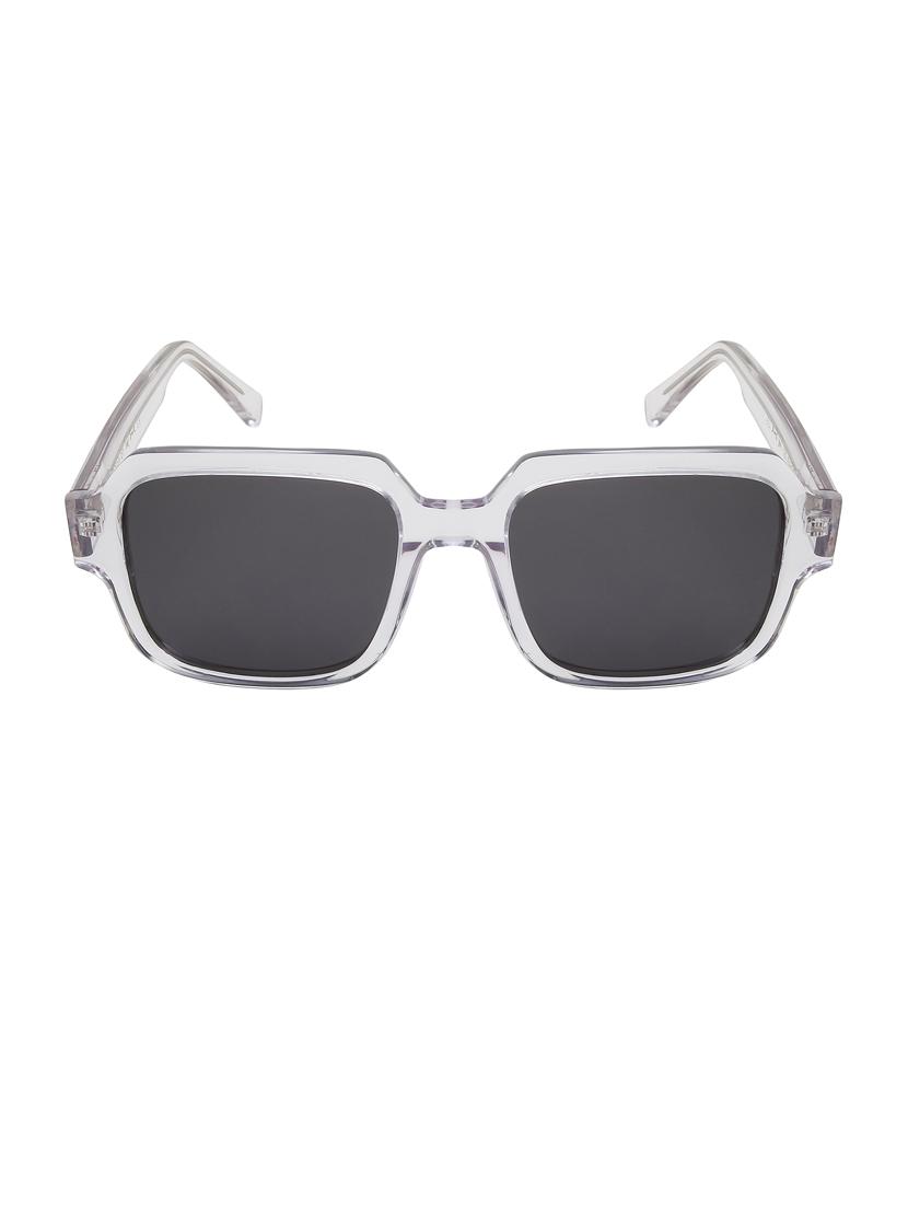 ted-smith unisex black premium italian acetate sunglasses with  polarized lenses for men & women - 21711843 -  Standard Image - 1