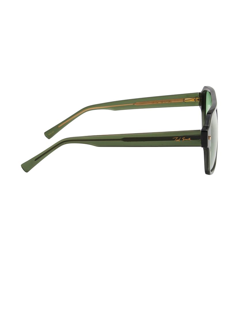 ted-smith unisex green premium italian acetate sunglasses with polarized lenses for men & women - 21711847 - Standard Image - 4