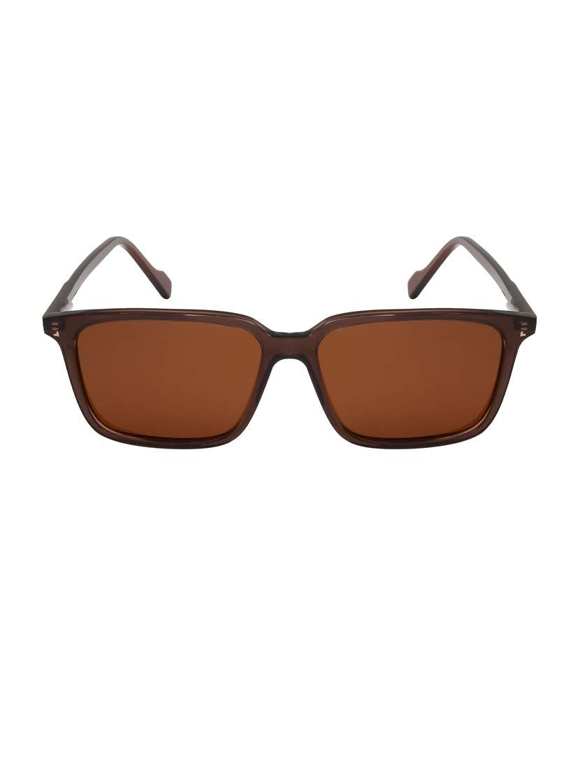 ted-smith unisex brown premium italian acetate sunglasses with  polarized lenses for men & women - 21711854 -  Standard Image - 1