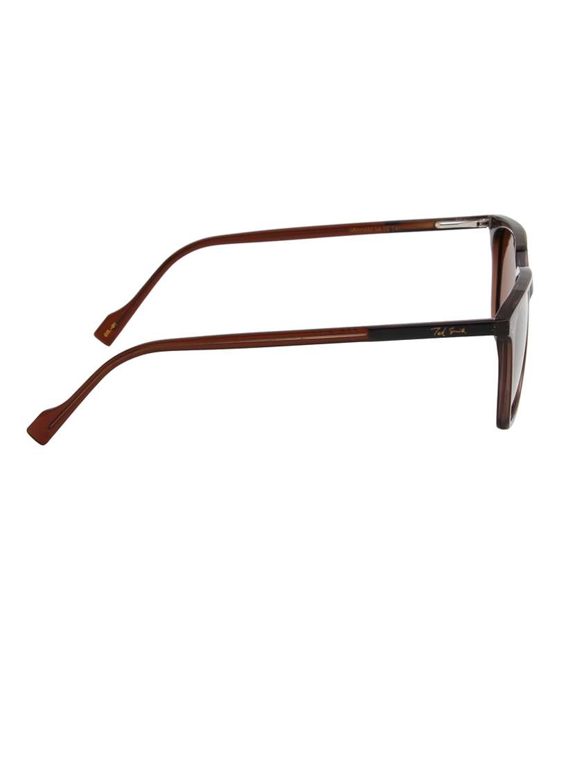 ted-smith unisex brown premium italian acetate sunglasses with  polarized lenses for men & women - 21711854 -  Standard Image - 4
