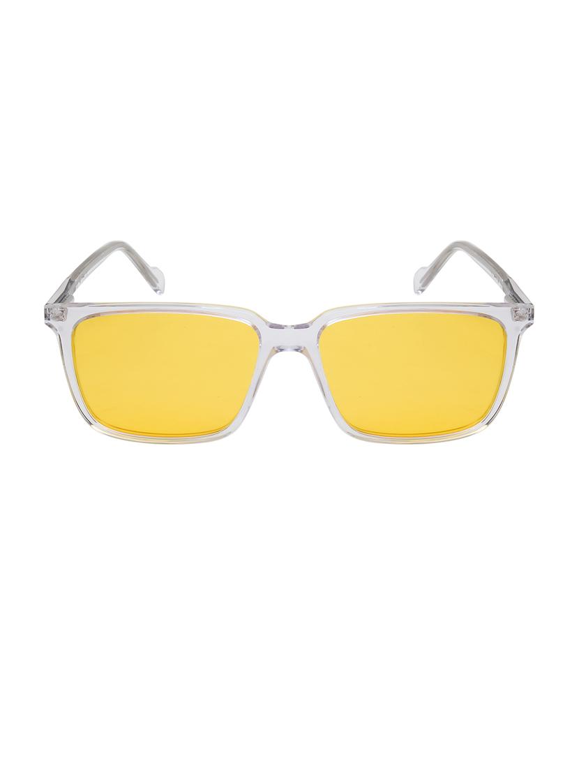 ted-smith unisex yellow premium italian acetate sunglasses with  polarized lenses for men & women - 21711855 -  Standard Image - 1