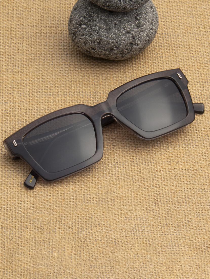 ted-smith unisex black premium italian acetate sunglasses with polarized lenses for men & women - 21711864 - Zoom Image - 0