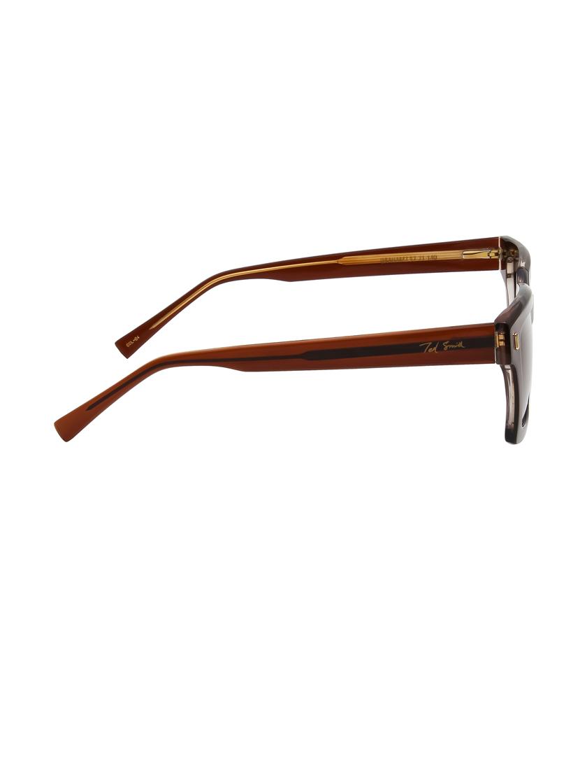 ted-smith unisex brown premium italian acetate sunglasses with polarized lenses for men & women - 21711865 - Standard Image - 4