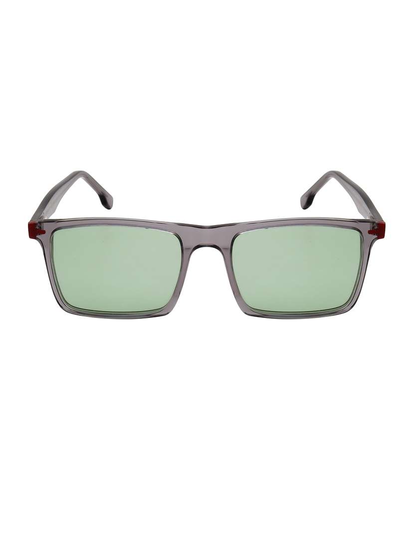 ted-smith unisex green premium italian acetate sunglasses with  polarized lenses for men & women - 21711877 -  Standard Image - 1