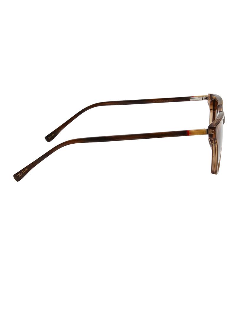 ted-smith unisex brown premium italian acetate sunglasses with polarized lenses for men & women - 21711880 - Standard Image - 4