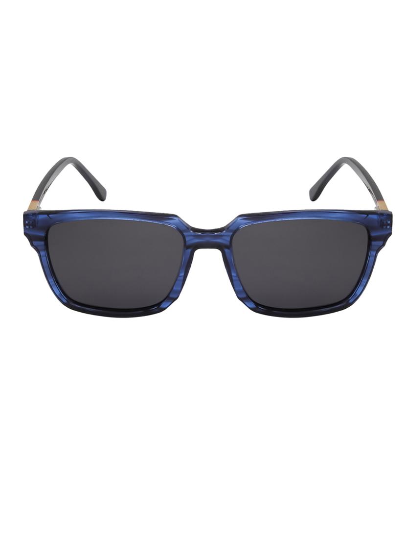 ted-smith unisex black premium italian acetate sunglasses with  polarized lenses for men & women - 21711882 -  Standard Image - 1