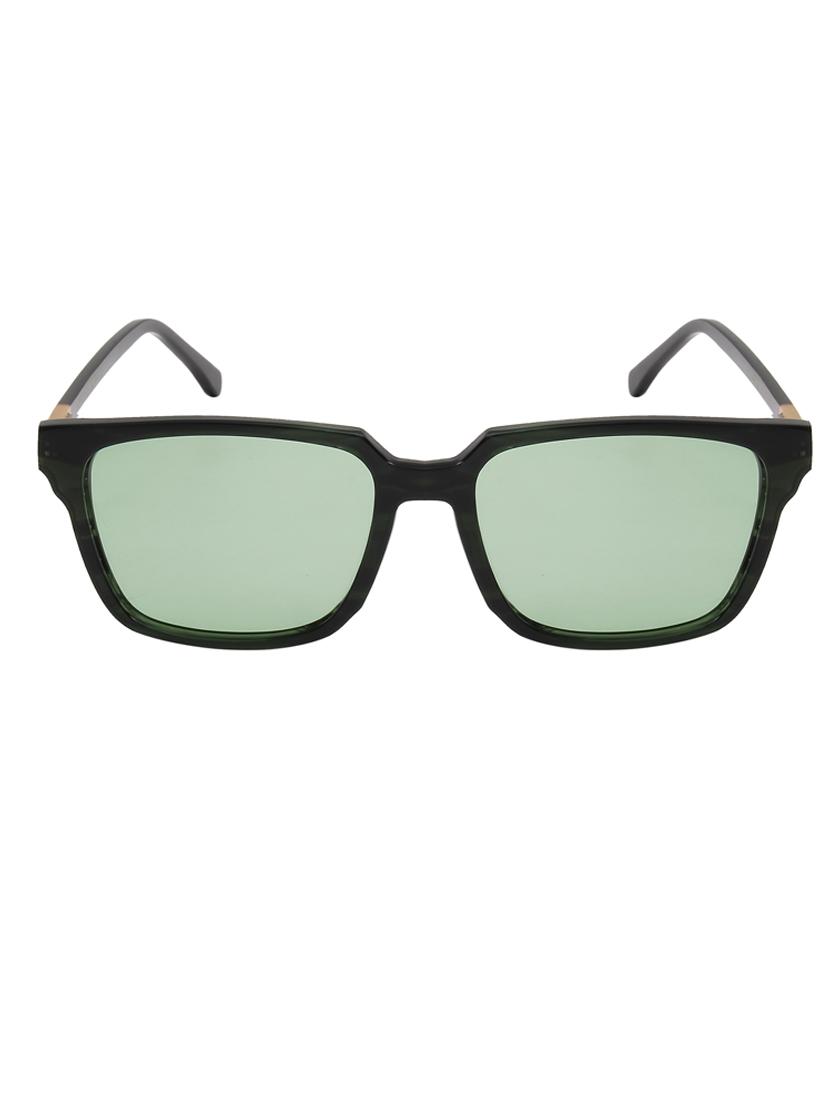 ted-smith unisex green premium italian acetate sunglasses with  polarized lenses for men & women - 21711884 -  Standard Image - 1