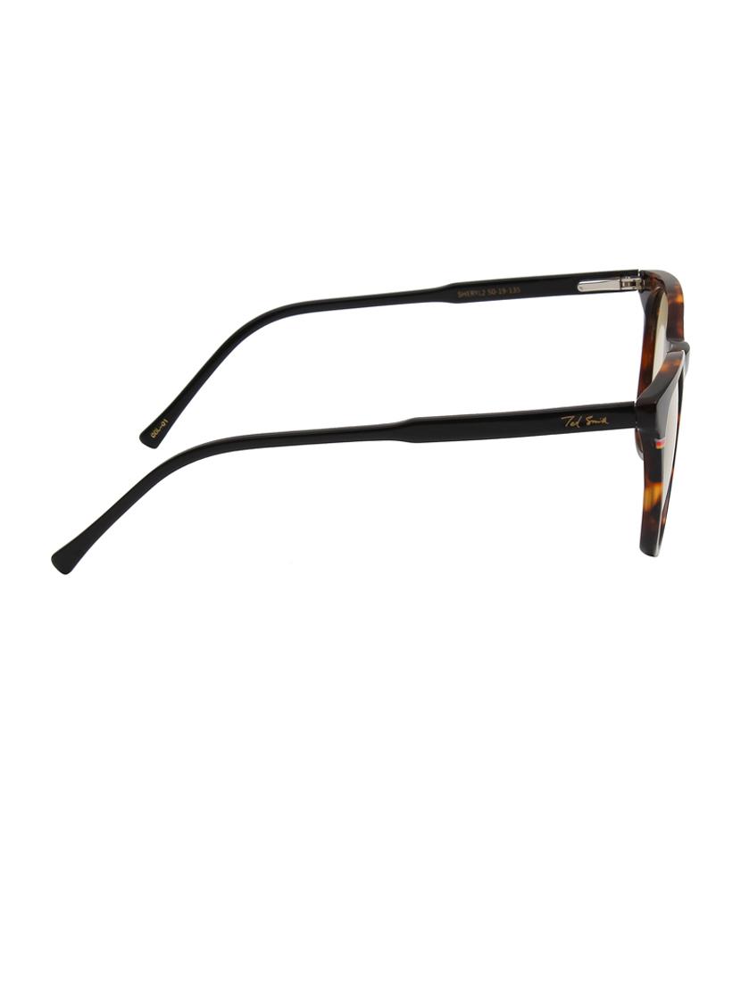 ted-smith unisex brown premium italian acetate sunglasses with polarized lenses for men & women - 21711885 - Standard Image - 4