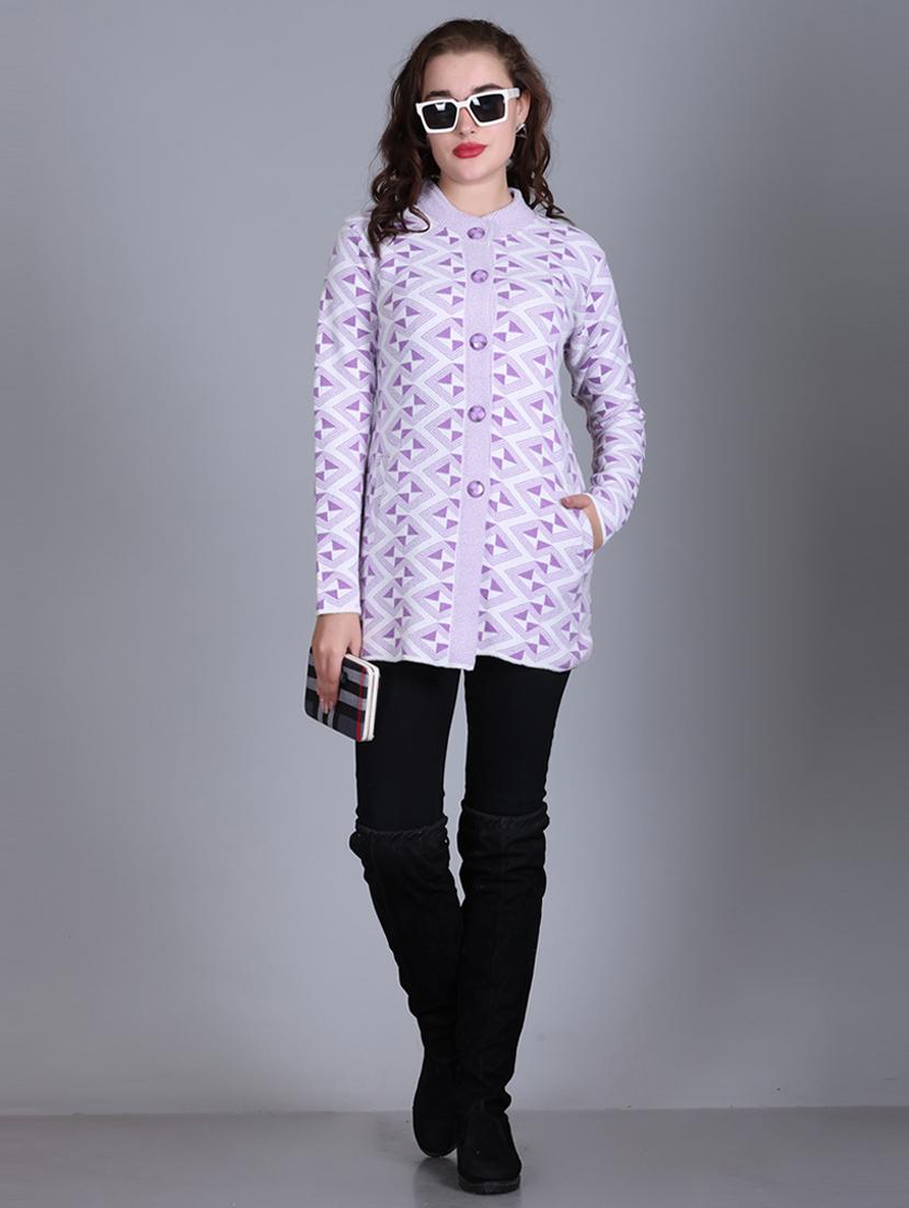 women self design long line coatigan - 21711911 - Standard Image - 6