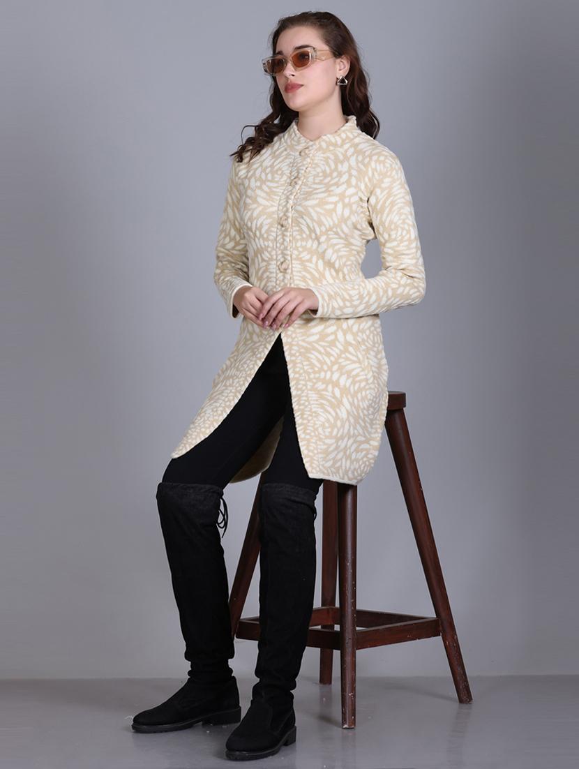 women self design long line coatigan - 21711914 - Standard Image - 6