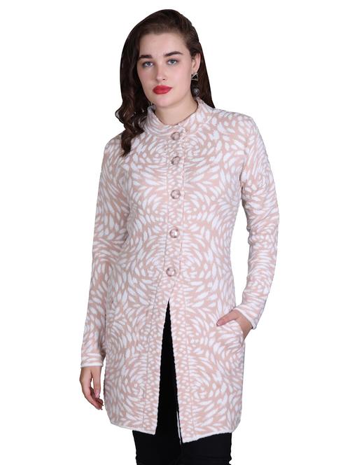 women self design long line coatigan - 21711915 - Standard Image - 0