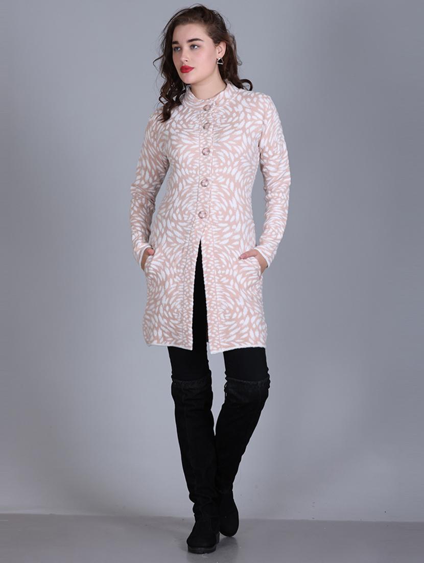 women self design long line coatigan - 21711915 - Standard Image - 6