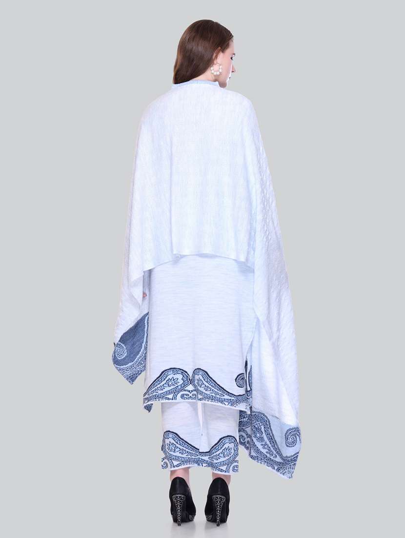 women self design long sleeve suit set - 21711920 - Standard Image - 6