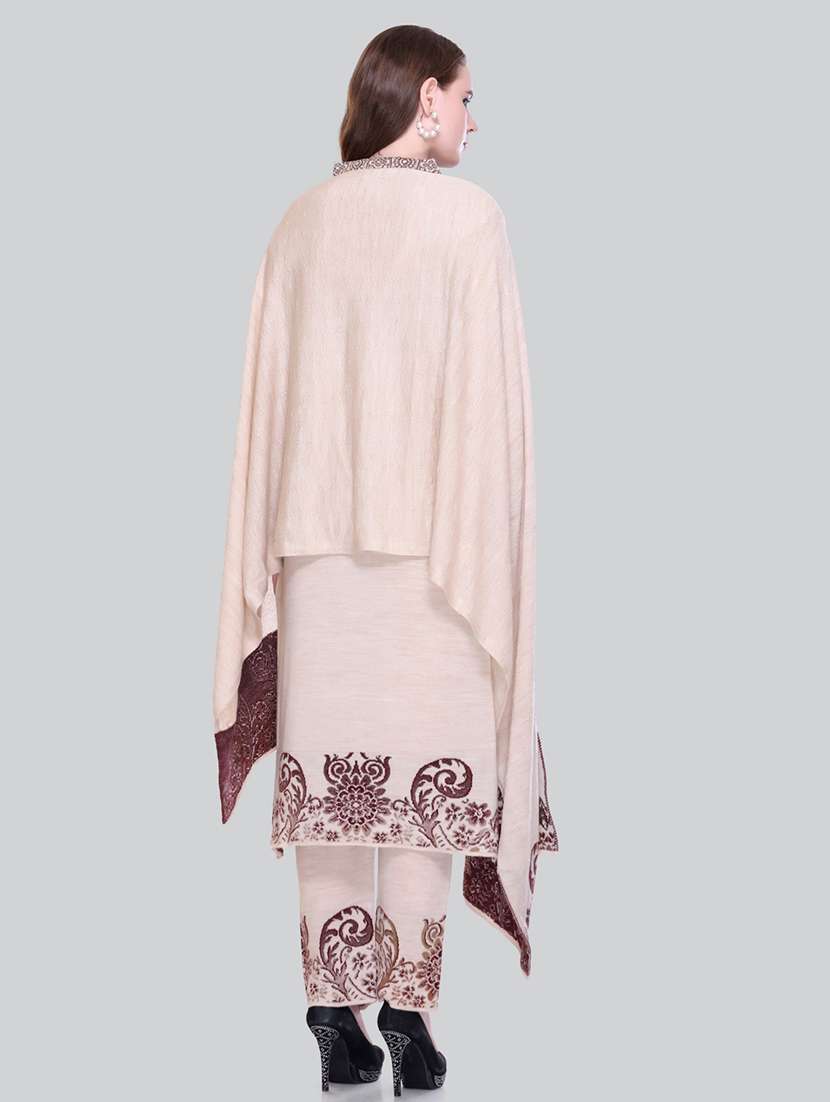 women self design long sleeve suit set - 21711922 - Standard Image - 6