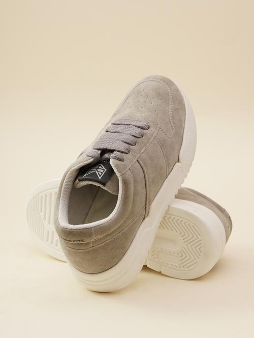 women grey lace-up sneakers - 21711953 -  Standard Image - 0