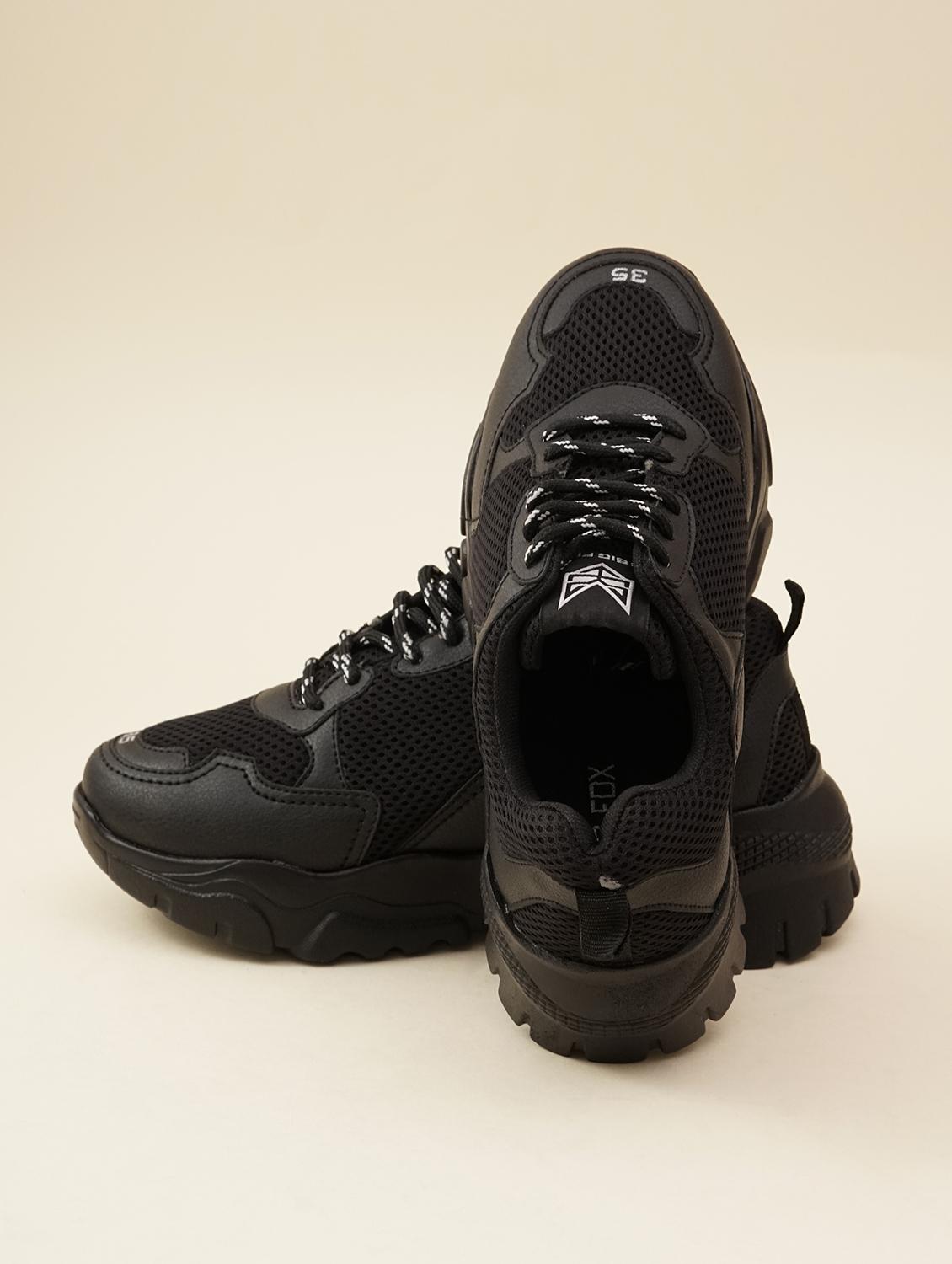 women black lace-up sneakers - 21711955 -  Zoom Image - 0