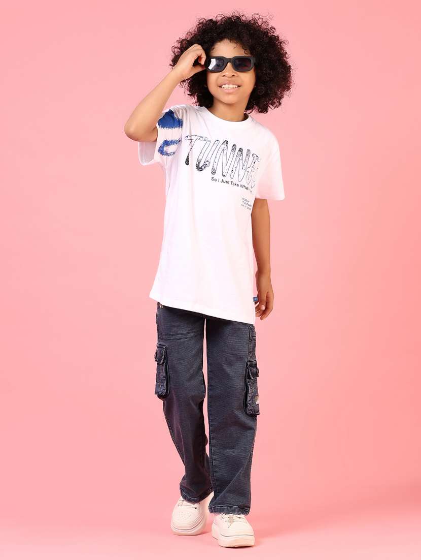 boys front & back print short sleeve t-shirt - 21712046 -  Standard Image - 4